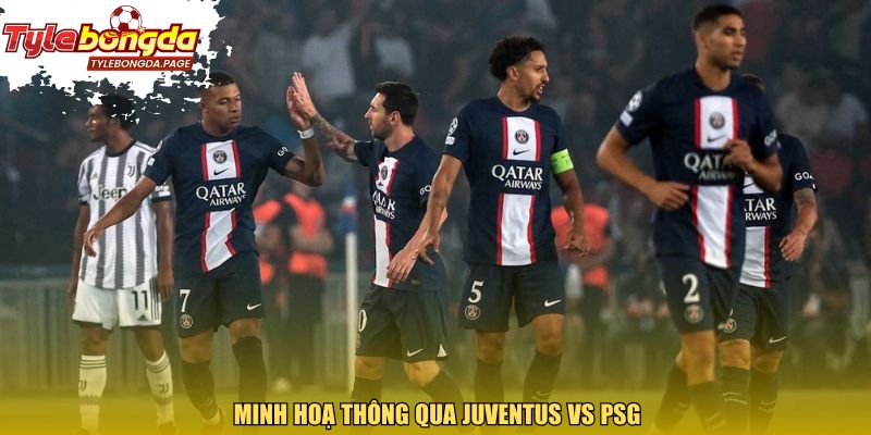 Minh hoạ thông qua Juventus vs PSG