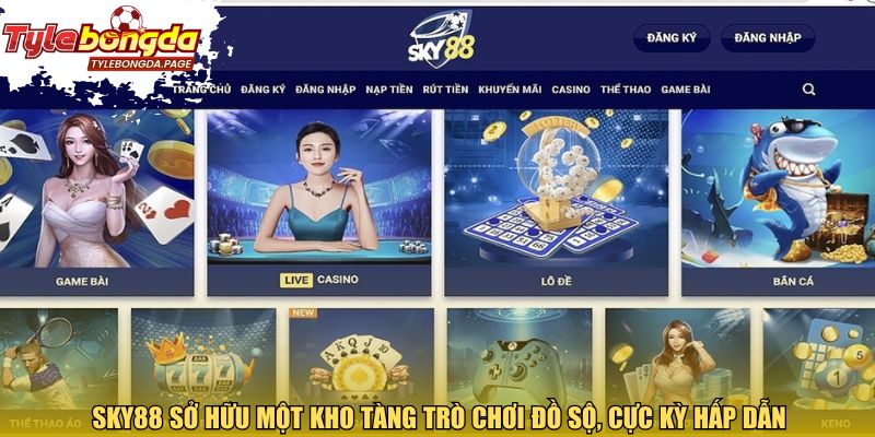 Sky88 sở hữu một kho tàng trò chơi đồ sộ, cực kỳ hấp dẫn